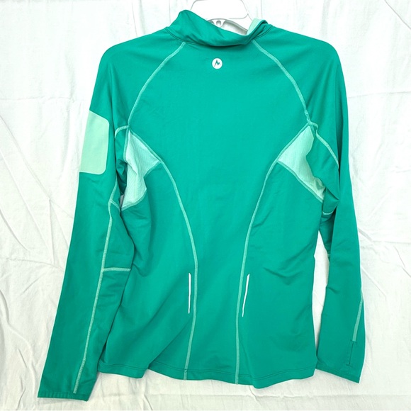 Marmot Women's Green Long Sleeve Quarter Zip Top - Picture 4 of 4